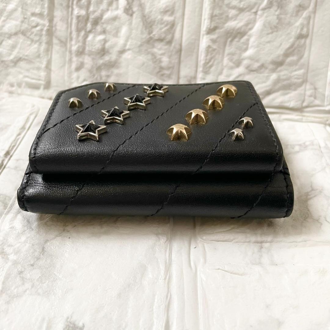 未使用級✨ジミーチュウ 三つ折り財布 スタッズ コンパクトウォレット　レア