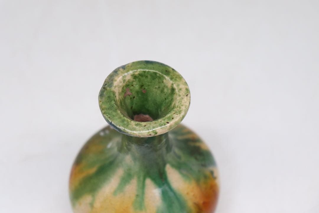 中国 唐三彩 瓶 アンティーク 送料込み1118