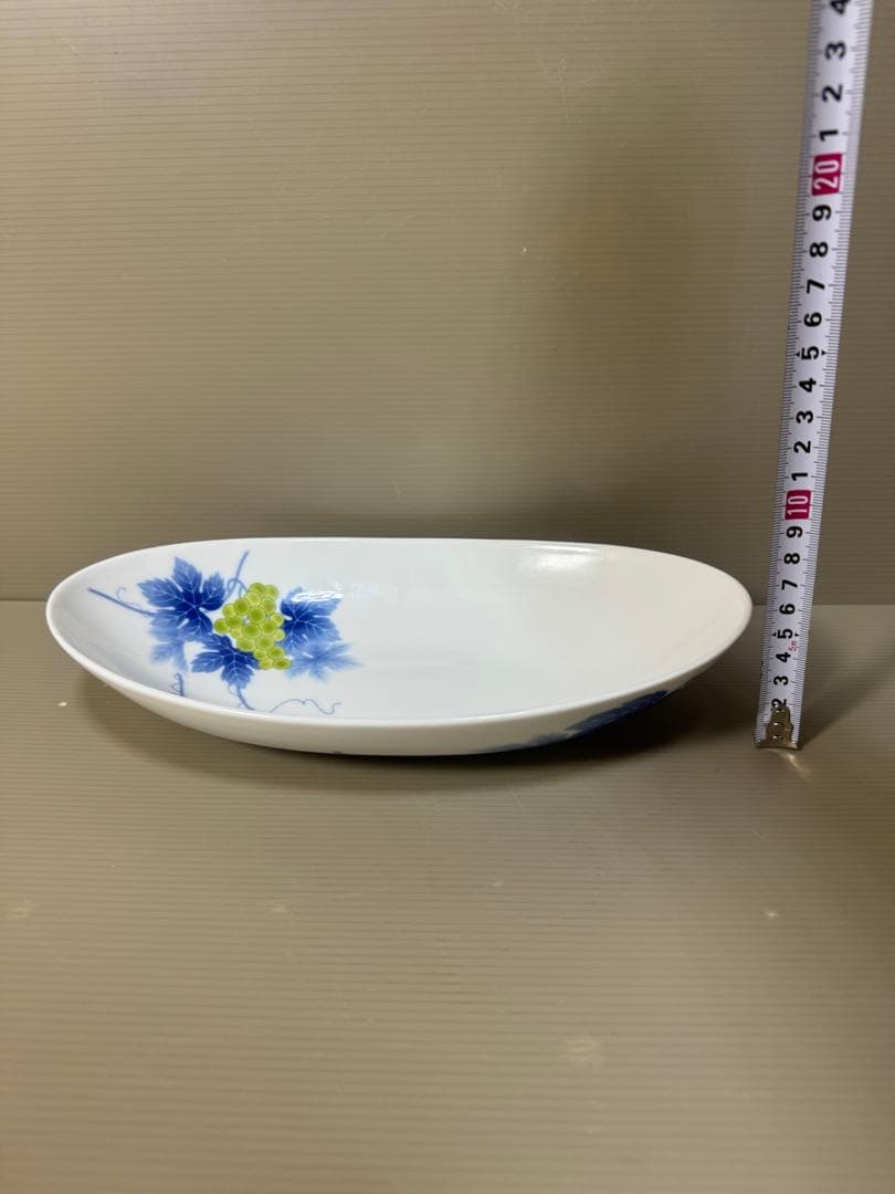 2219 香蘭社　葡萄　オーバルボウル