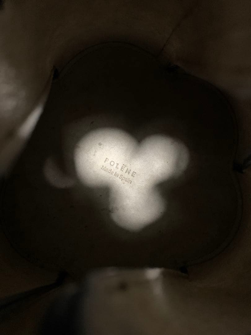 POLENE 黒 バケツ型 ショルダーバッグ