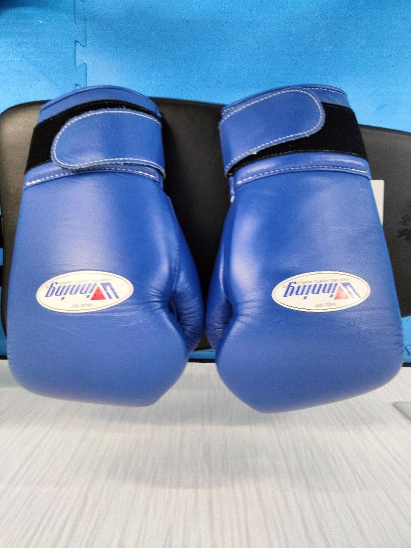 青色 14oz ボクシング グローブ ウィニング　青　新品同様　美品　匂い無し 青色 14oz ボクシング グローブ ウィニング 青 新品同様 美品 匂い無し