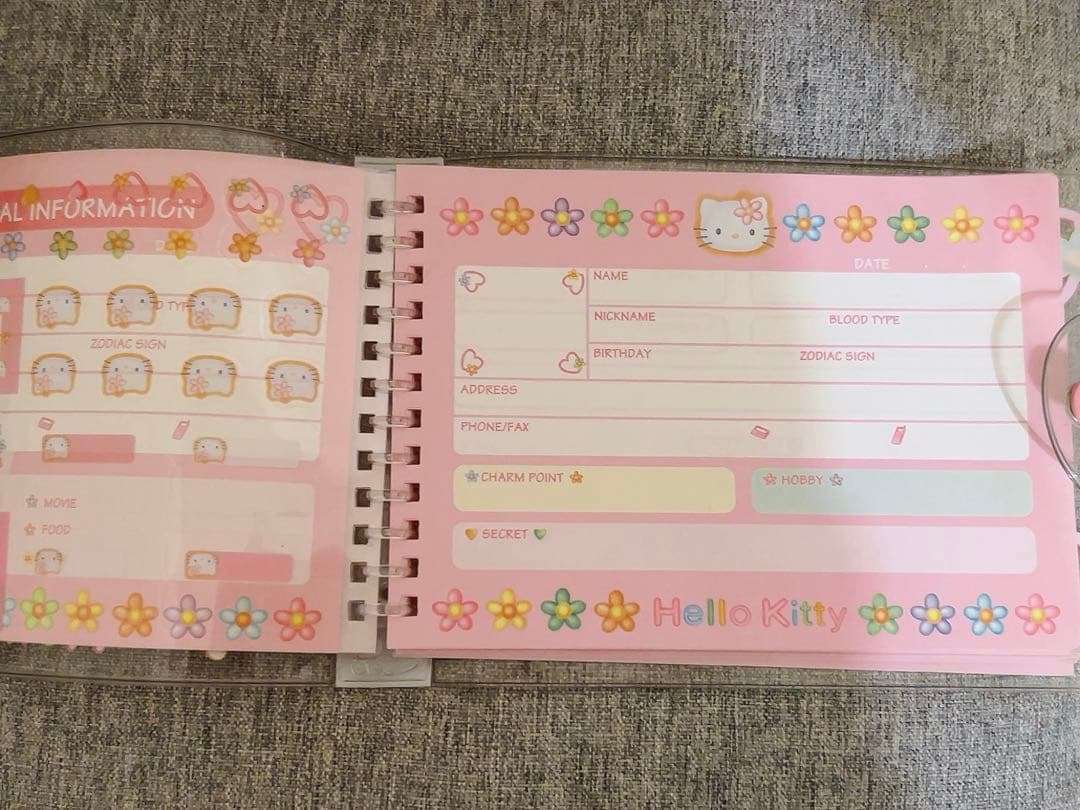 サンリオ ハローキティ サイン帳 プロフィール帳 さくらんぼ レトロ