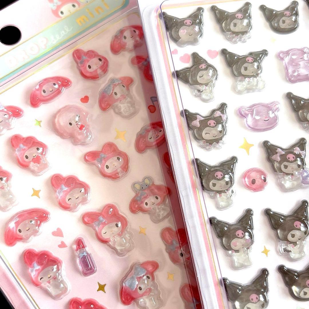 タイムセール·͜·❤︎‬サンリオ♡ボンボンドロップシール♡正規品コンプ8種セットꕤ︎︎