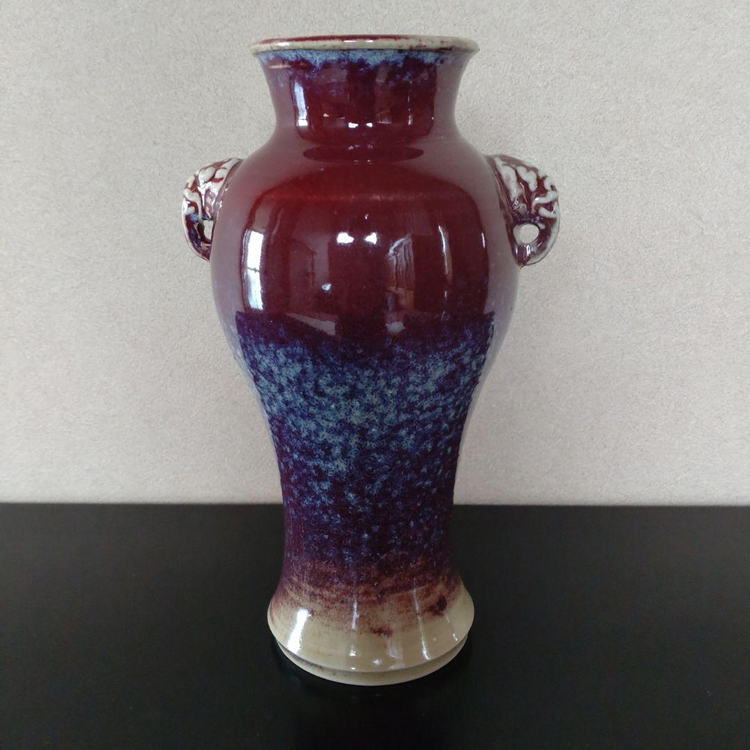 均窯花入 象耳付花入 16代永楽善五郎 永楽即全 共箱 - メルカリ