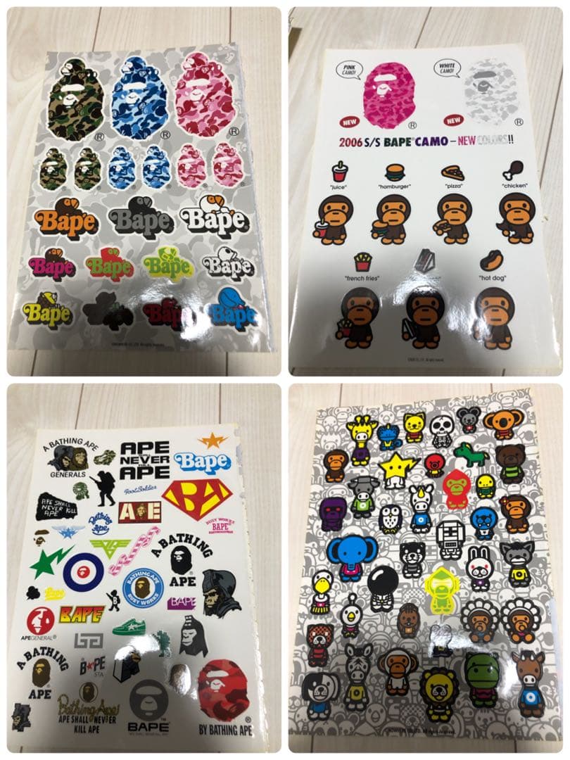 APE Supreme など　シール　ステッカー　まとめ売り