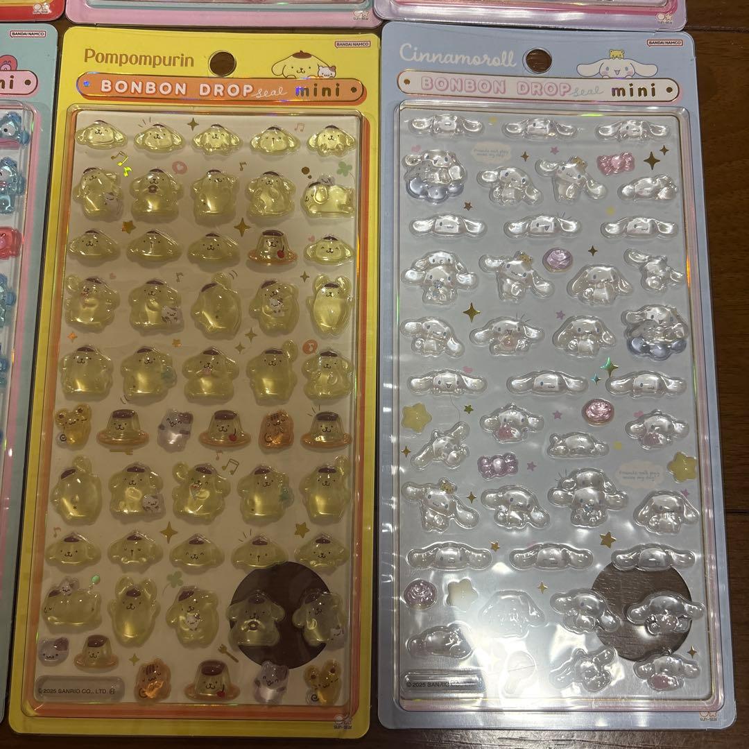 即日発送　正規品　サンリオ　ボンボンドロップシールmini コンプ 8種　セット