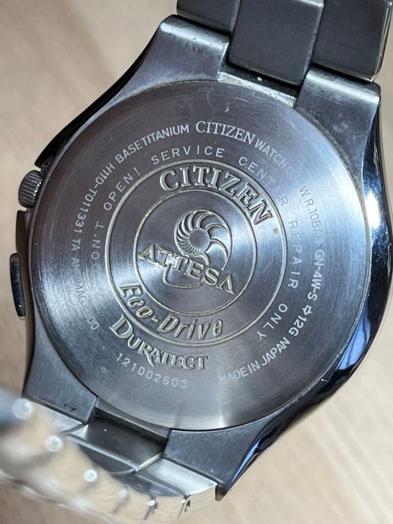 CITIZEN ATTESA エコドライブ DURATECT 10BAR 稼働品
