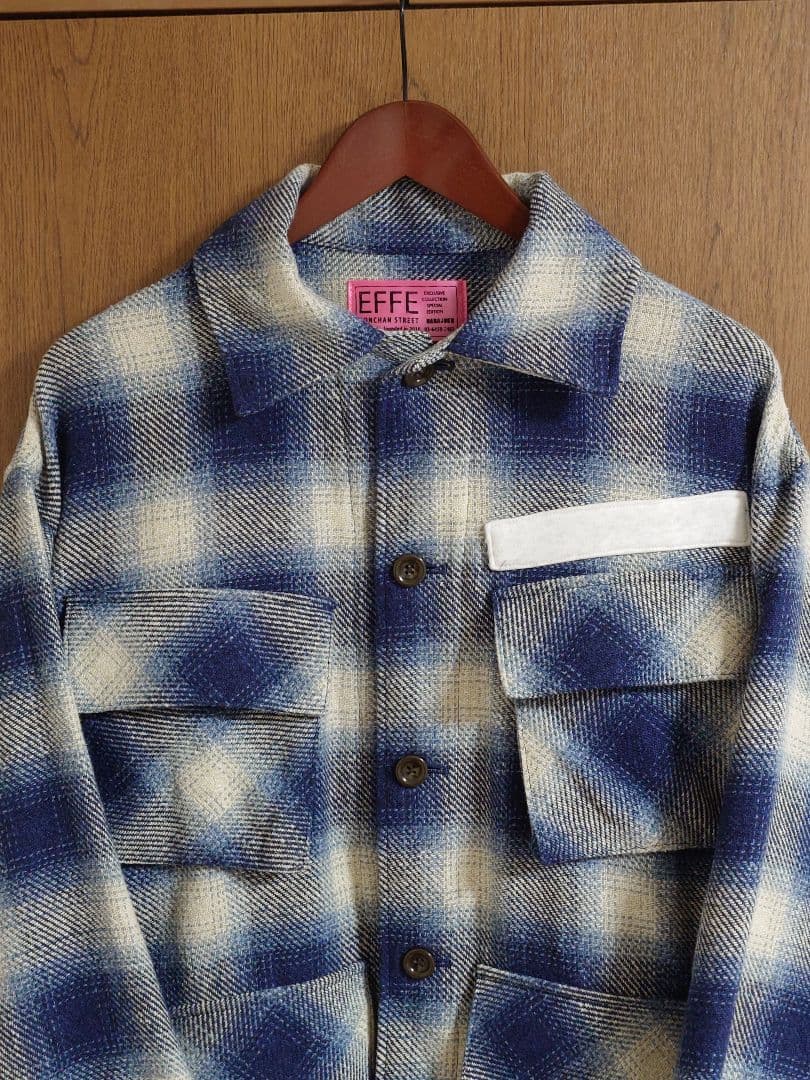 ジャケット・アウター EFFECTEN / Switching Check Field Jacket