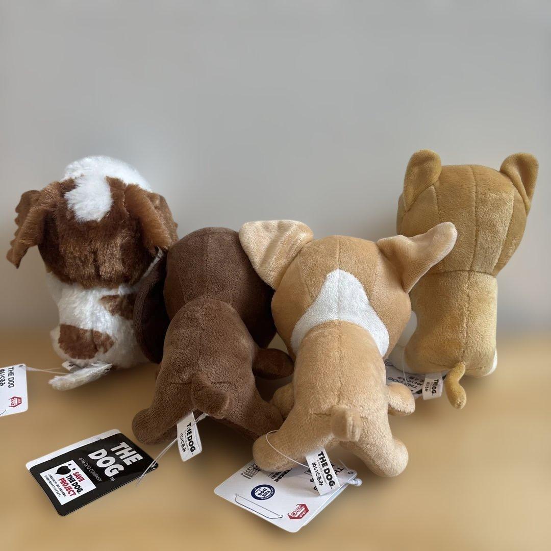 新品タグ付】 THE DOG ぬいぐるみ 4体セット - メルカリ
