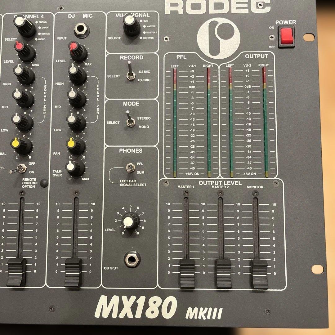 RODEC MX180 MKIII DJ mixer ミキサー極上品