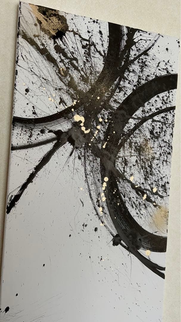 和風/禅/絵画/アート/抽象画/ニュアンス/モダン/ホテル/海外/大きめ/水墨画