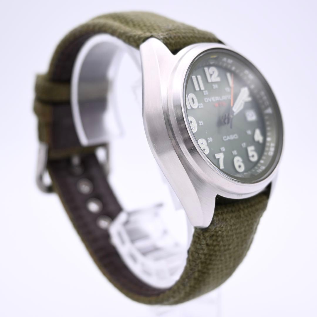 CASIO オーバーランド OVW-100BJ ソーラー電波 腕時計 新品電池