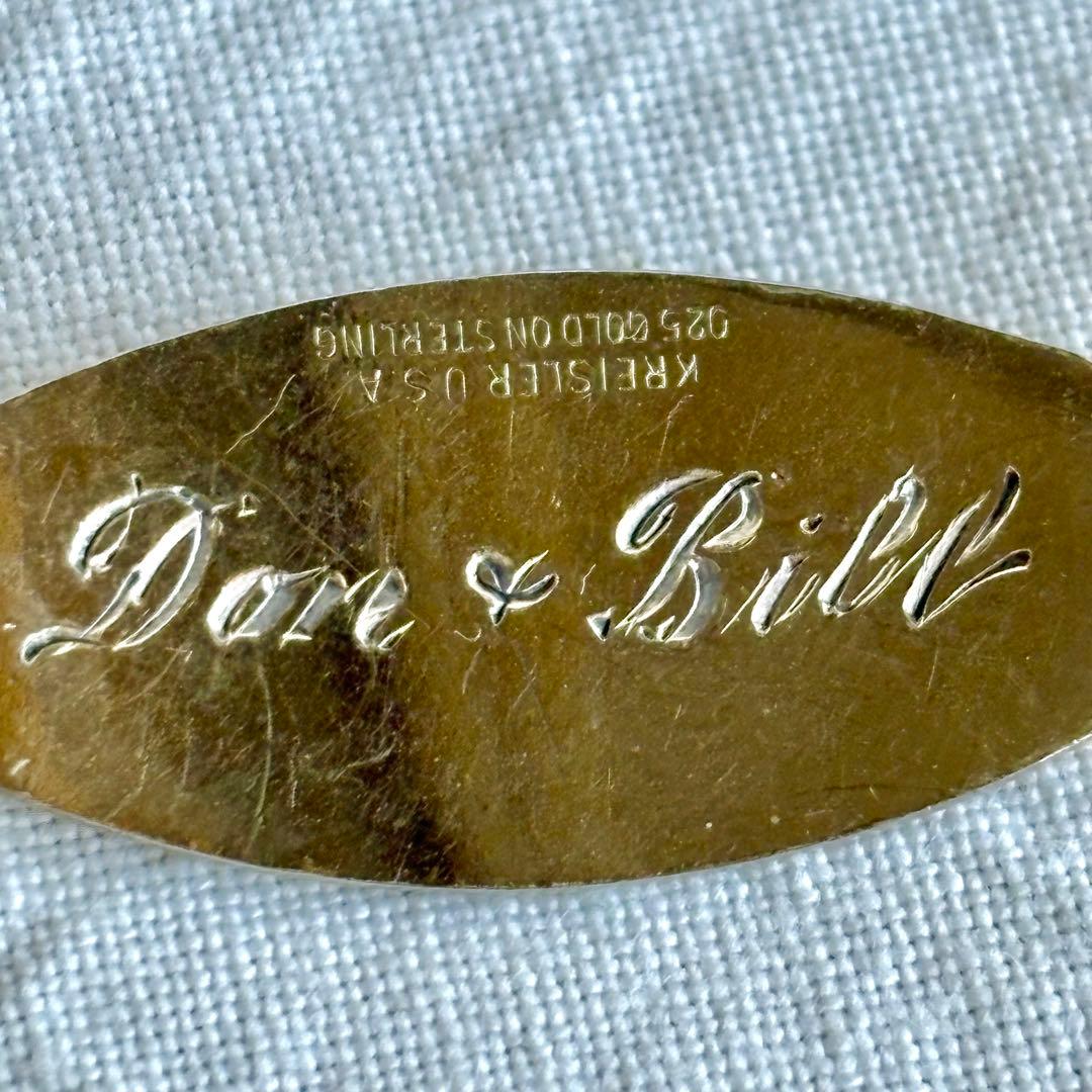 1940’s U.S.NAVY IDブレスレット 12金張りarmy rrl