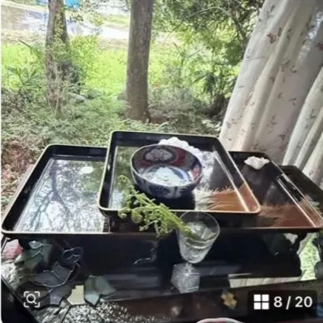 2230様感謝‼️JAPANGOZEN超絶時代蒔絵「源氏物語　須磨　明石」御膳5客