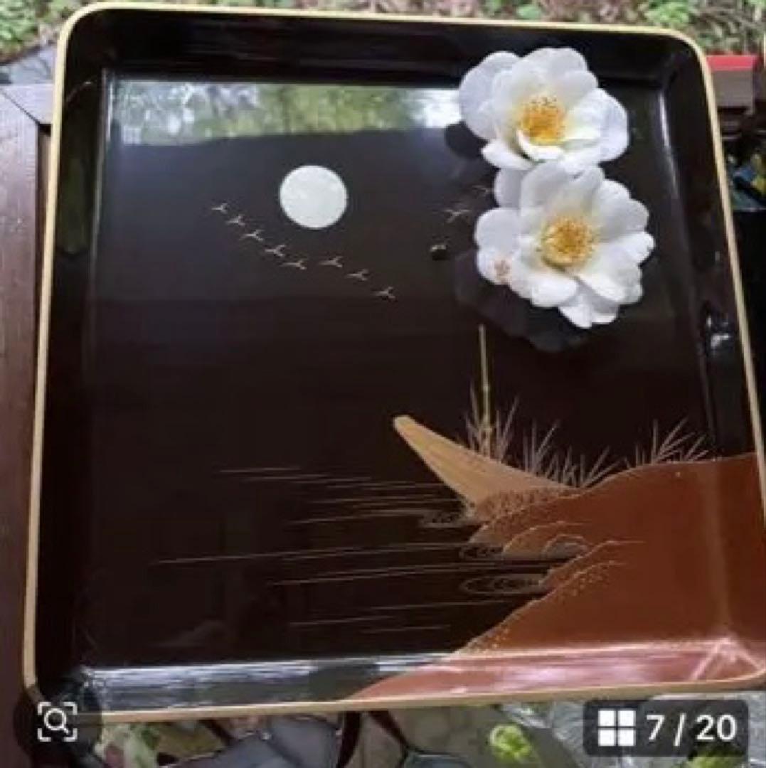 2230様感謝‼️JAPANGOZEN超絶時代蒔絵「源氏物語　須磨　明石」御膳5客