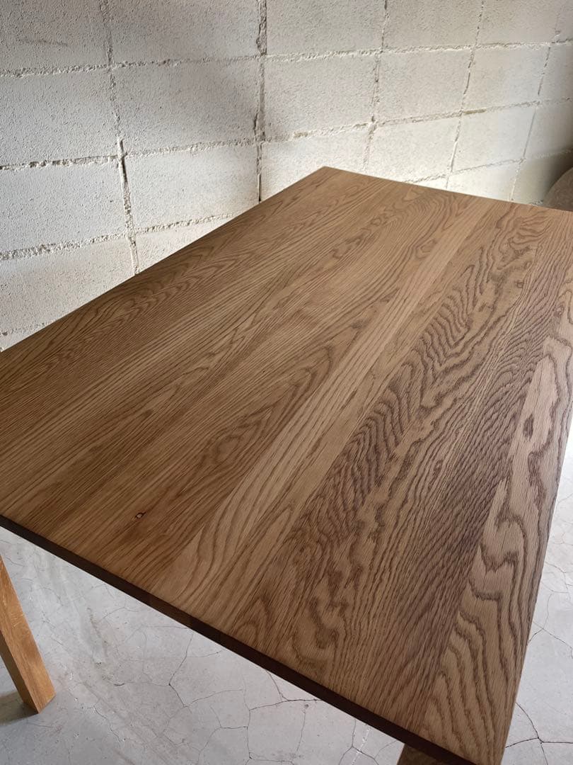 無印良品 MUJI ダイニングテーブル　オーク無垢材　140サイズ　節ほぼ無し