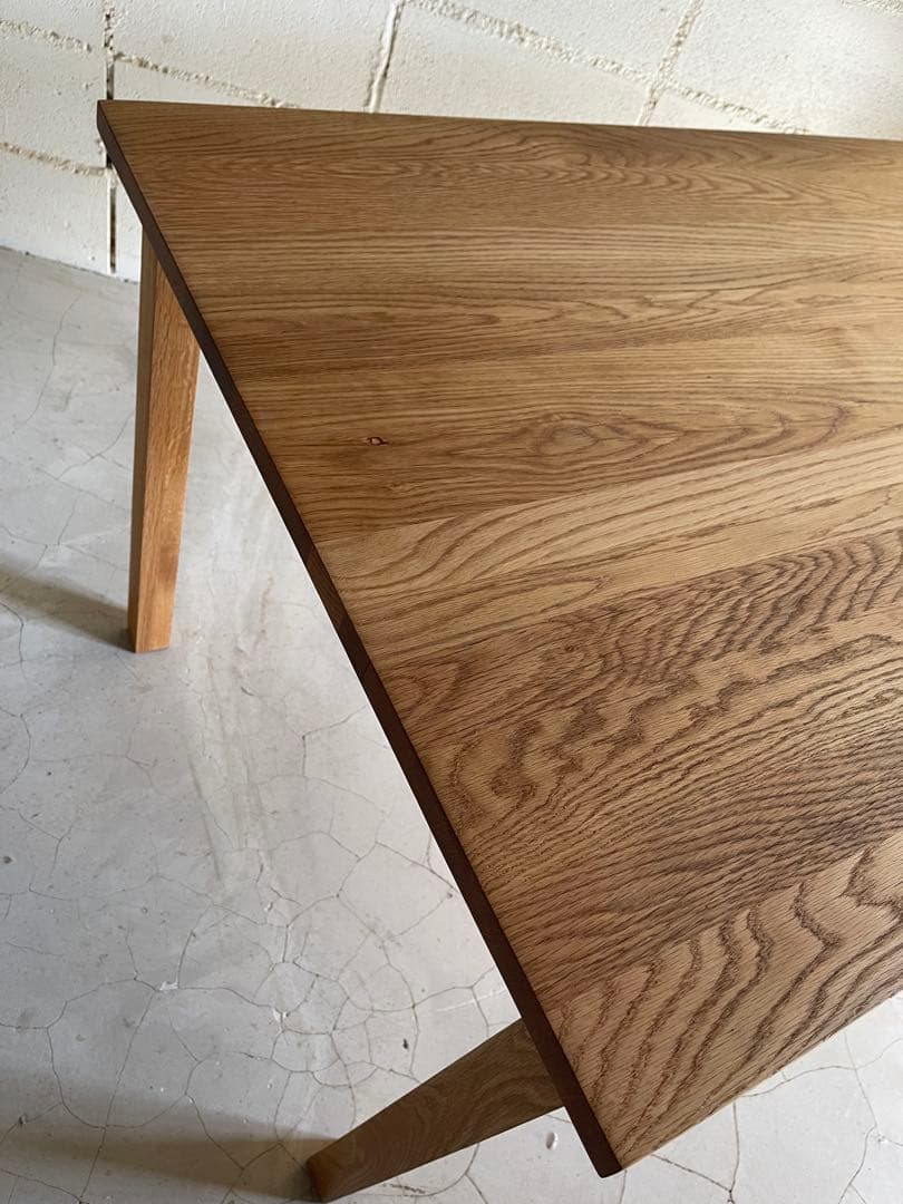 無印良品 MUJI ダイニングテーブル　オーク無垢材　140サイズ　節ほぼ無し