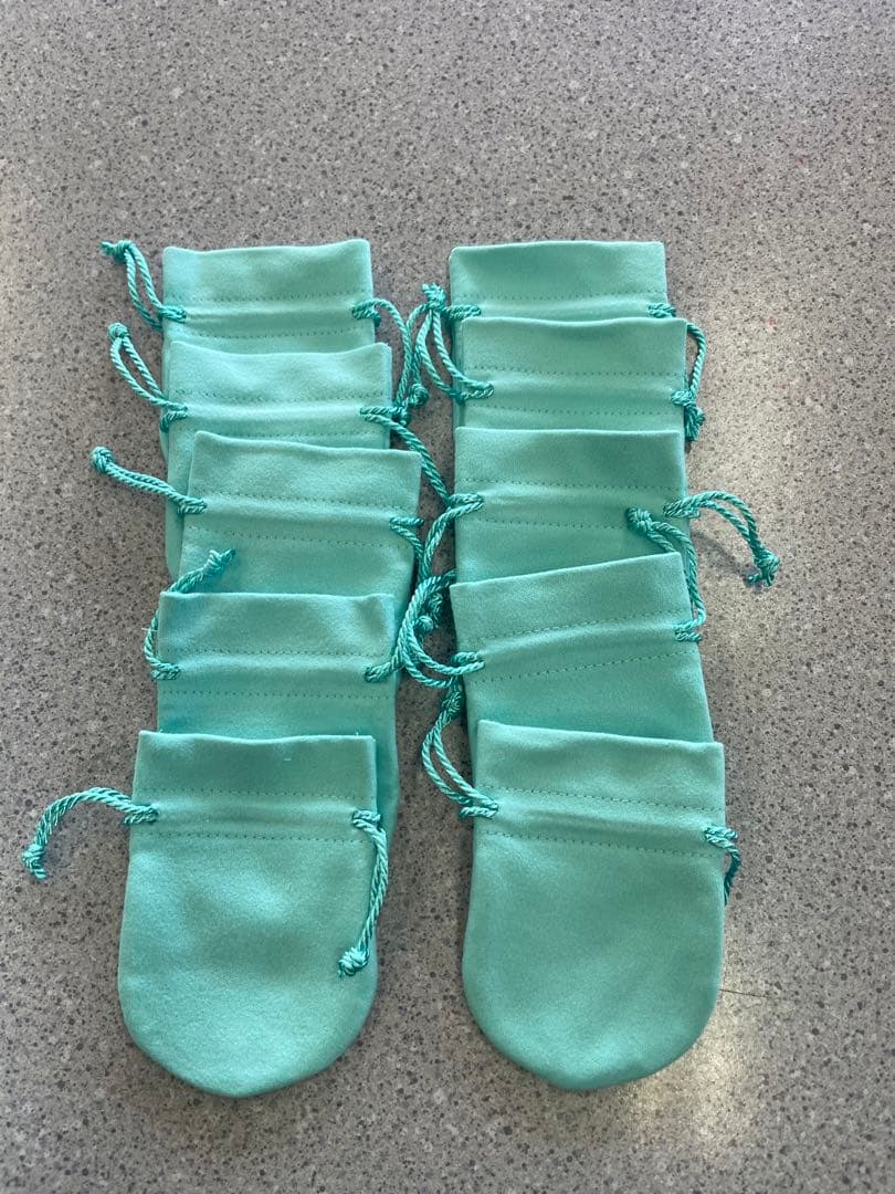 現行品Tiffanyティファニー巾着袋7x9 10枚