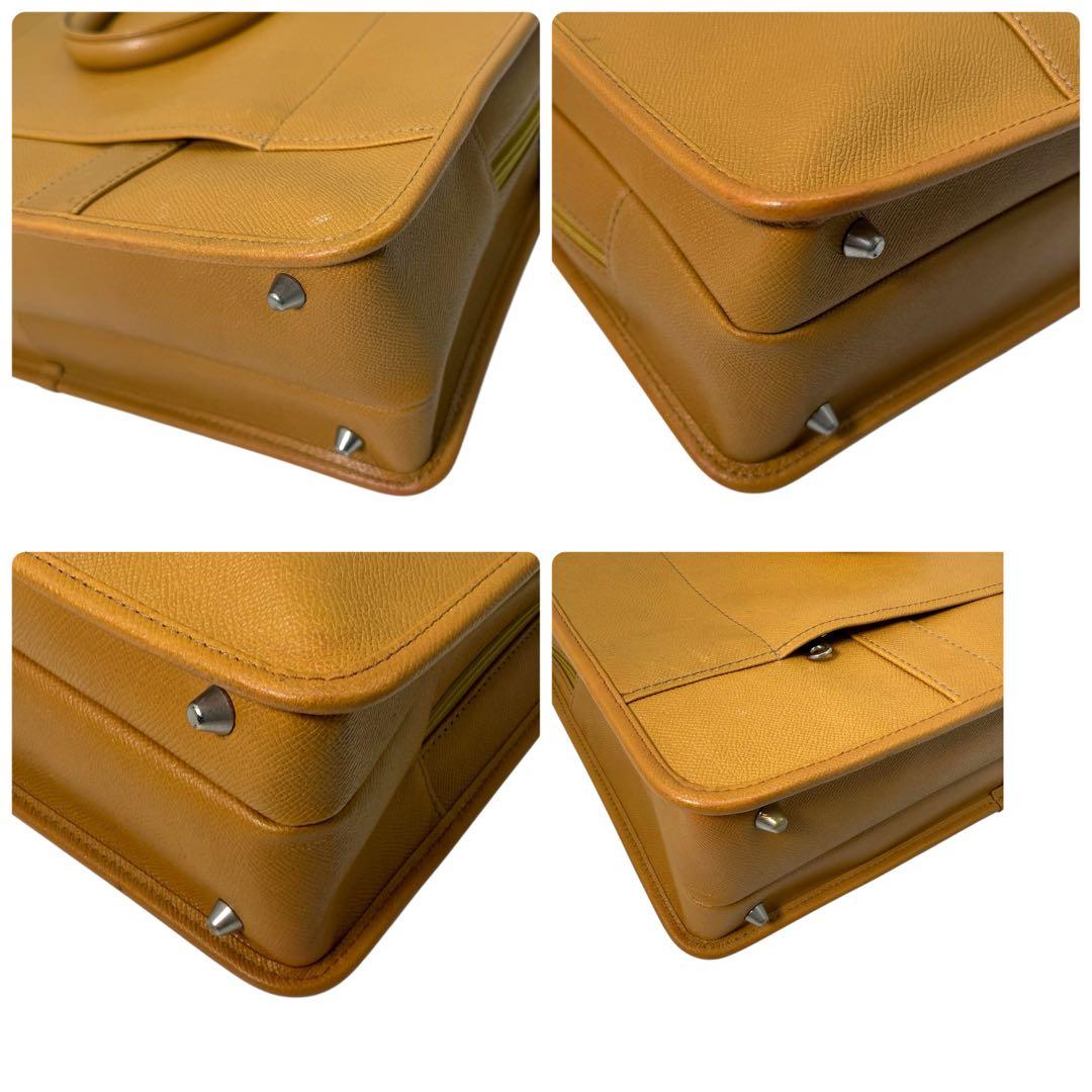 《美品》INDEED インディード ビジネスバック ブリーフケース 収納多め