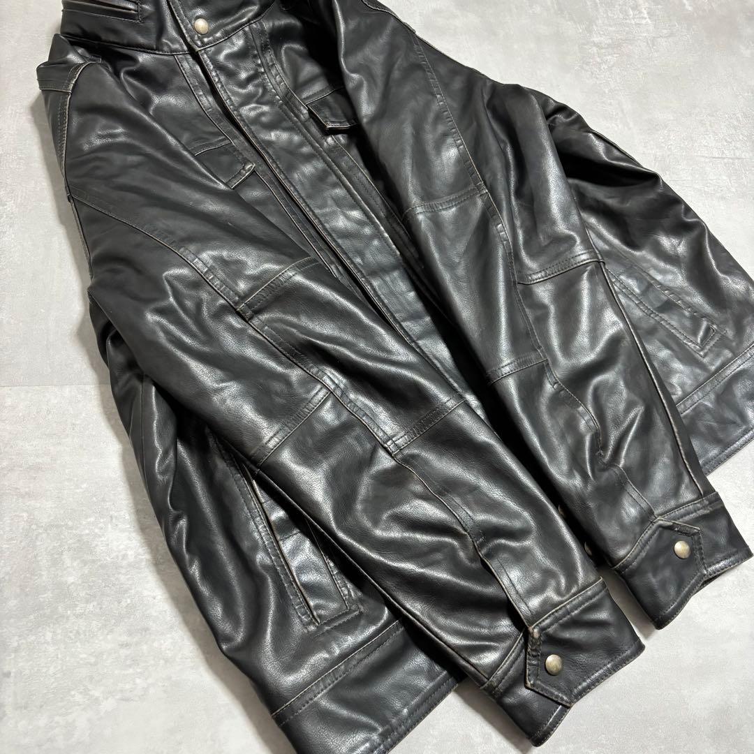 Levi's リーバイス レザージャケット 革ジャン トラッカージャケット 黒