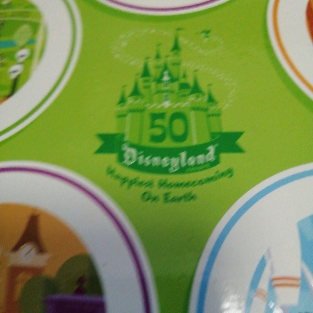 直筆サイン入り】ディズニーランド 50周年記念プレート5枚