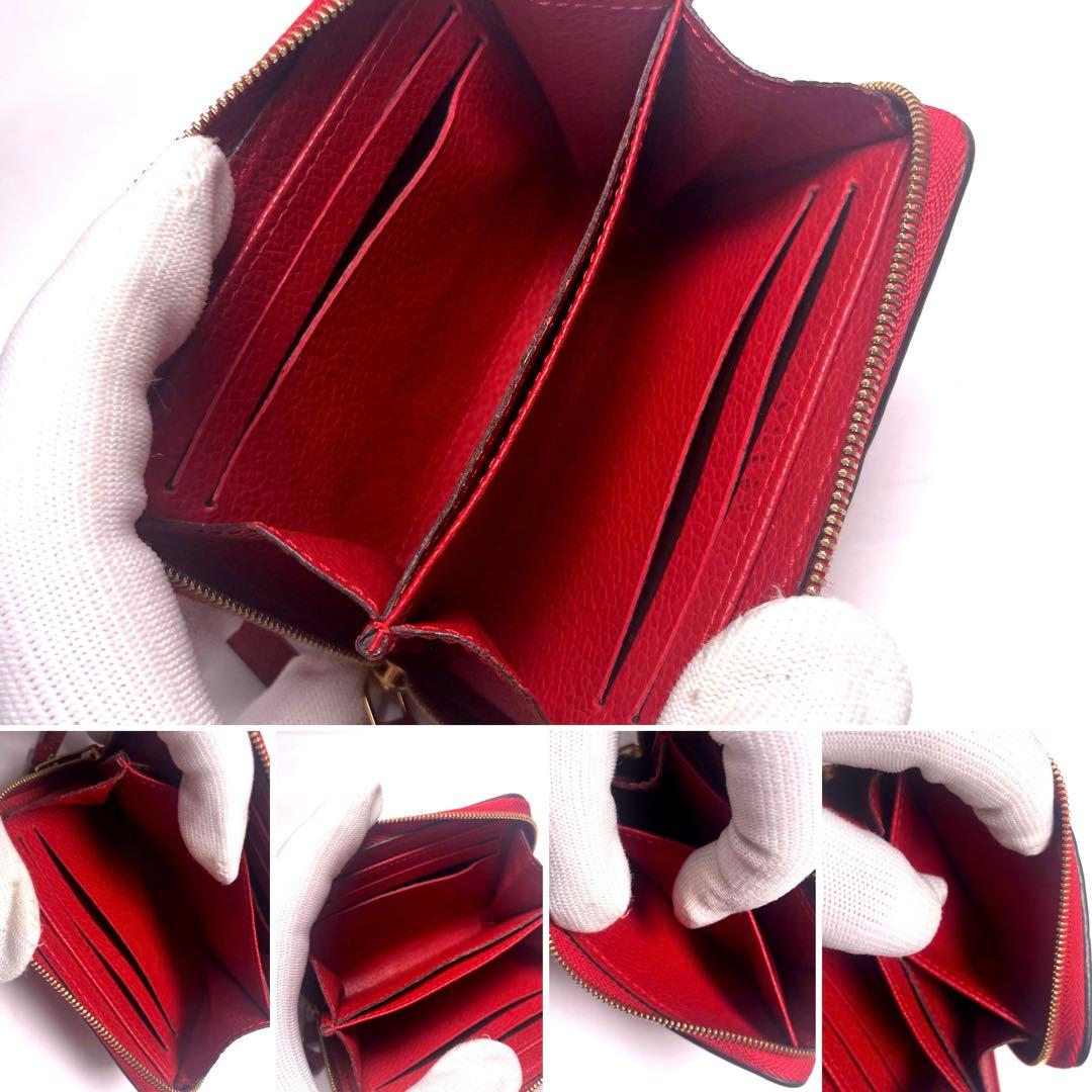ルイヴィトン✨アンプラント ジッピー パース レッド