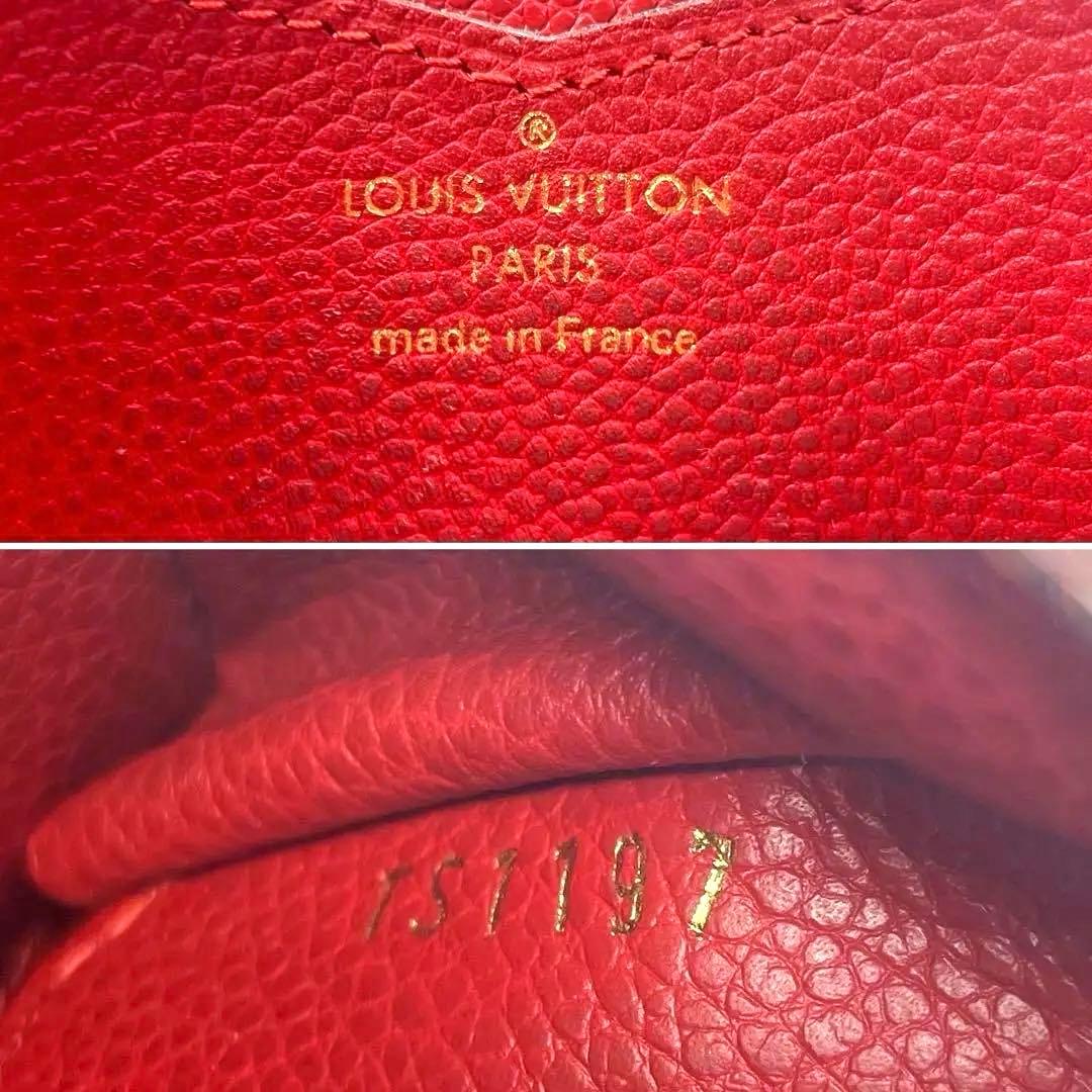ルイヴィトン✨アンプラント ジッピー パース レッド