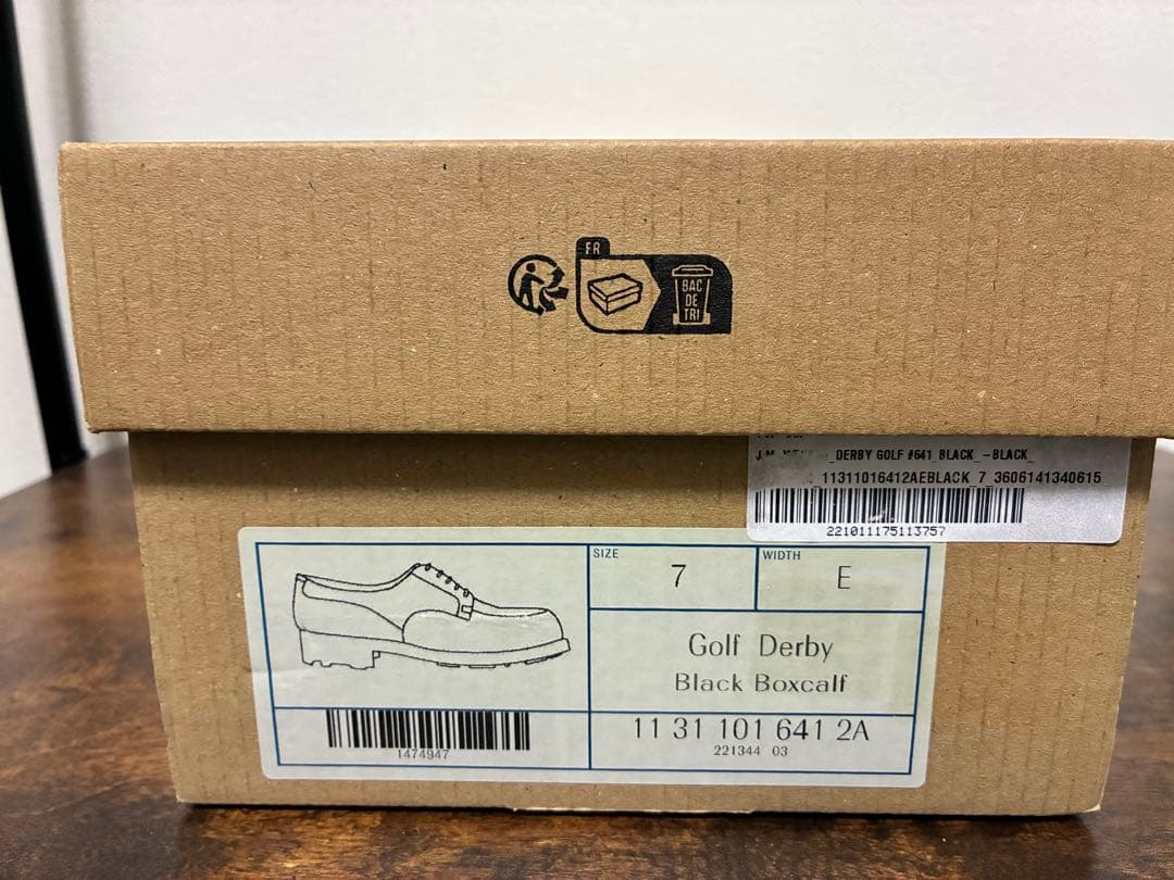 サントンjmweston ゴルフ　黒　7E