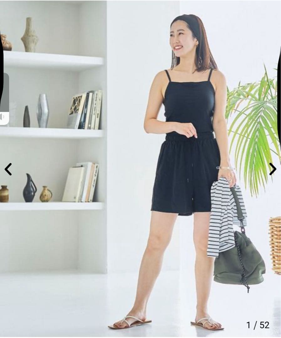 coen ポーチ付きボーダートップススイムウエア4点セット　WEB限定セット