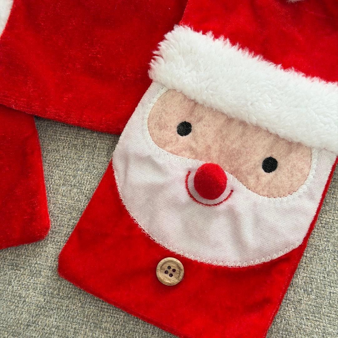 クリスマス サンタクロース ギフト袋 巾着袋 3個セット