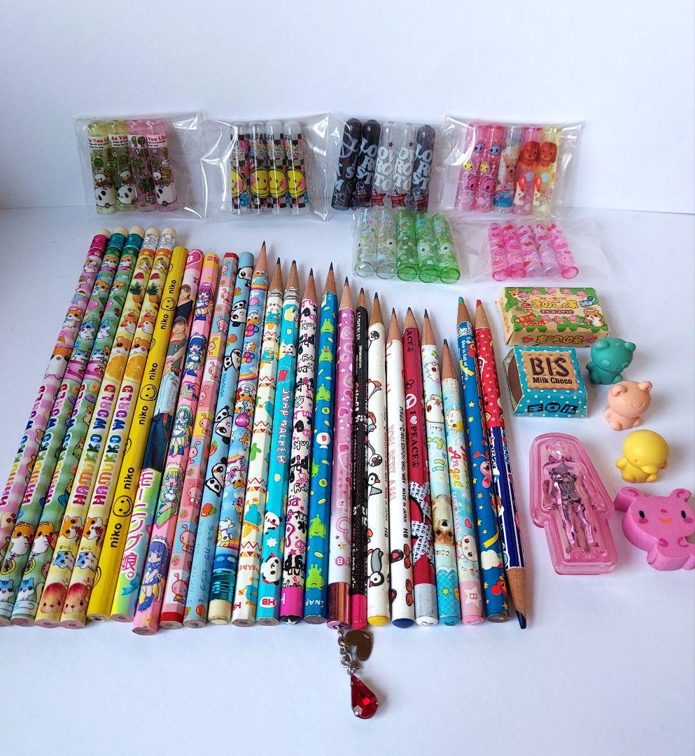平成レトロ 鉛筆 消しゴム 鉛筆キャップ まとめ売り - メルカリ