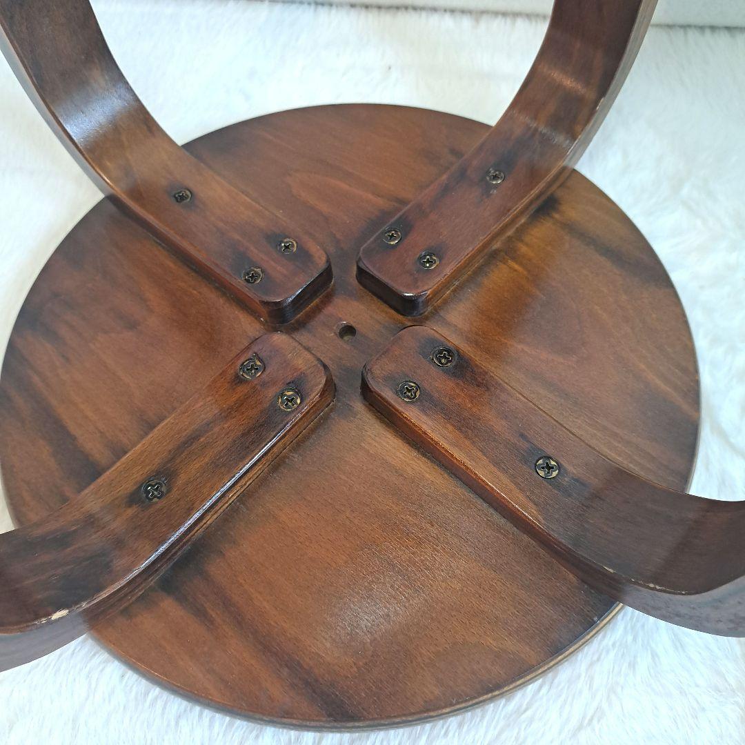 丸椅子 スツール チェア 椅子 レトロ　アンティーク　ウッドスツール　木製