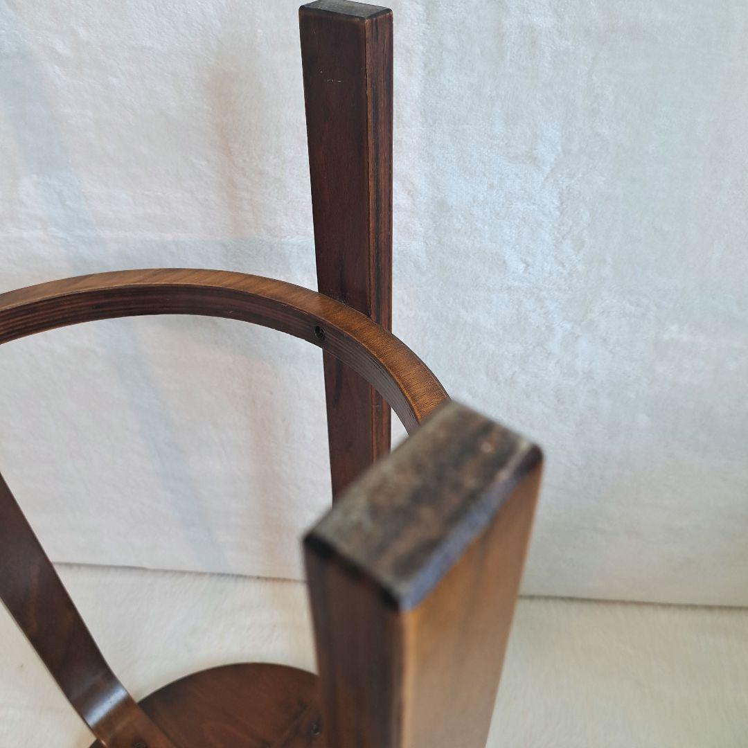 丸椅子 スツール チェア 椅子 レトロ　アンティーク　ウッドスツール　木製