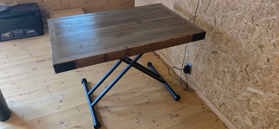 きんたろうPULLEY リフティングテーブル ヴィンテージ調