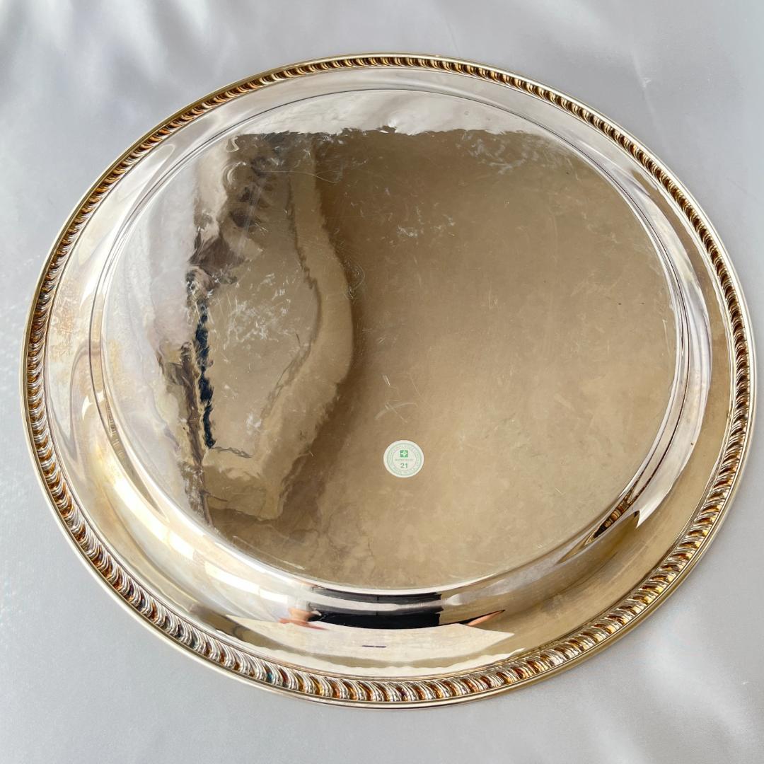 【INTERNATIONAL SILVER】ギャラリートレー 38cm