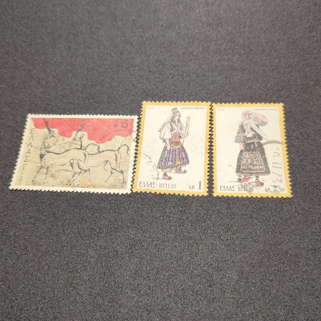 ギリシャ 使用済切手 3枚セット - メルカリ