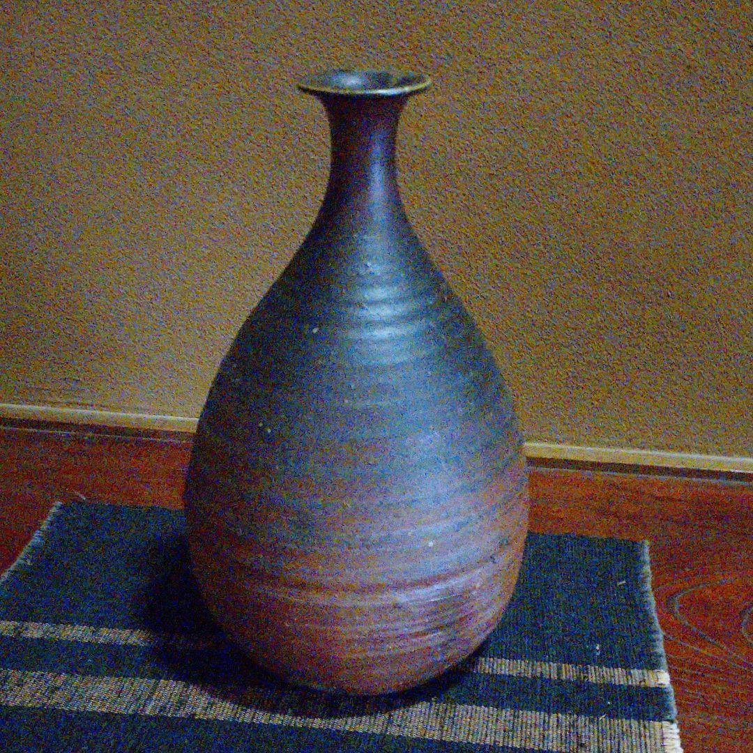 備前 『髙橋 正志』作の大徳利(30.0cm)・花器
