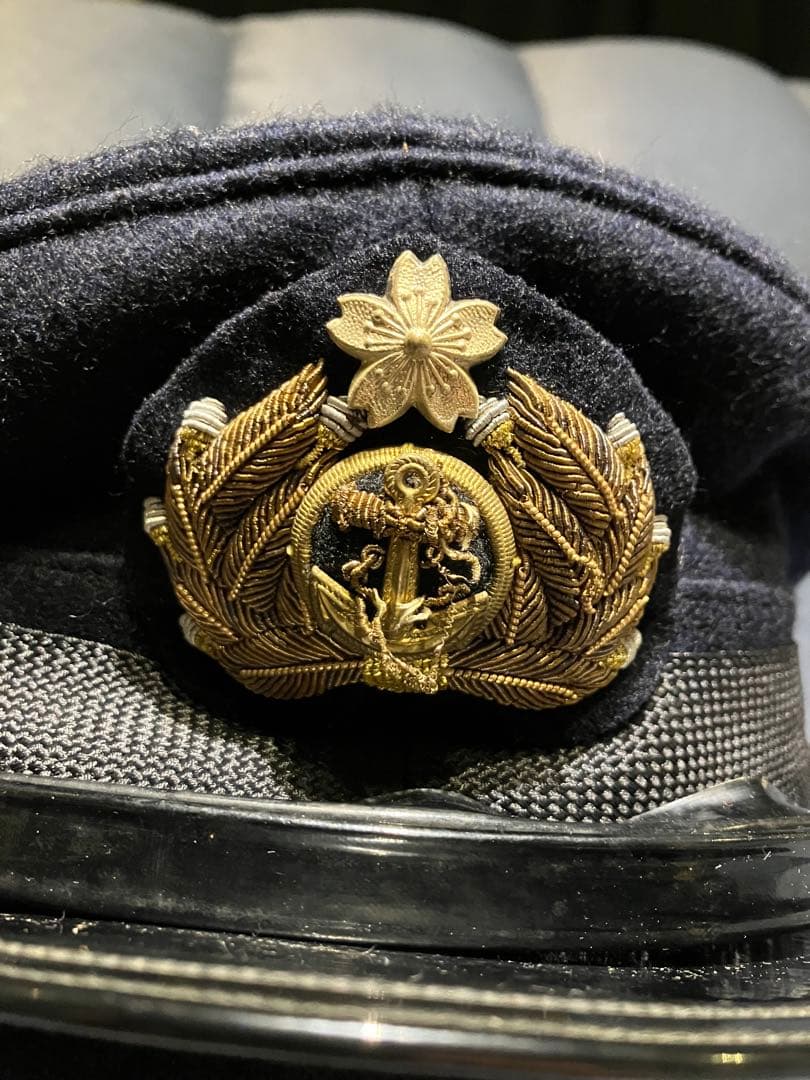 旧日本海軍 将校用 制帽 実物 ヴィンテージ 昭和10年代 サイズ60