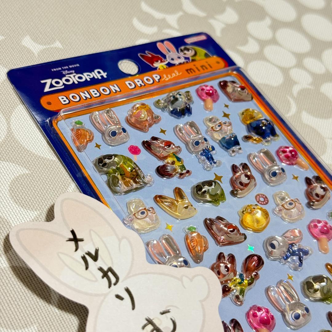 購入後24時間以内発送〉ディズニー 新作 ボンボンドロップ シール ミニ