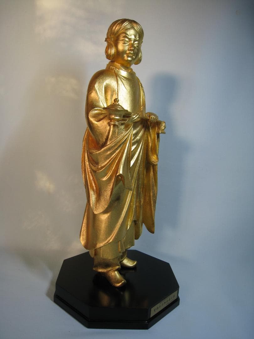 本金箔ブロンズ製 聖徳太子像十六歳孝養像 高村光雲 四天王寺