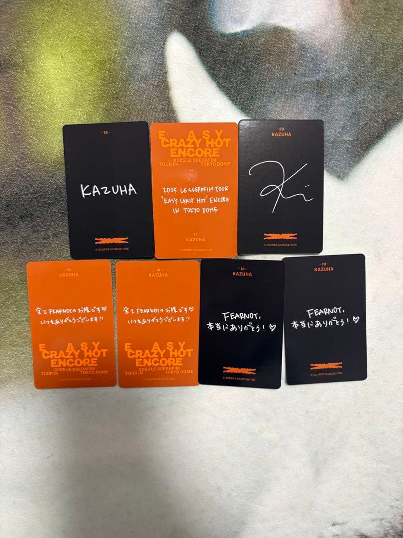 LE SSERAFIM カズハ トレカ コンプセット 東京ドーム - メルカリ