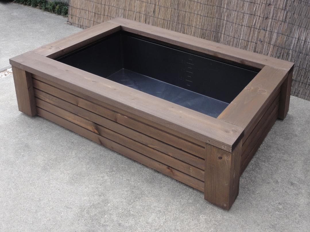 ビオトープ 80L トロ舟＆木枠セット メダカ・金魚飼育用 - メルカリ