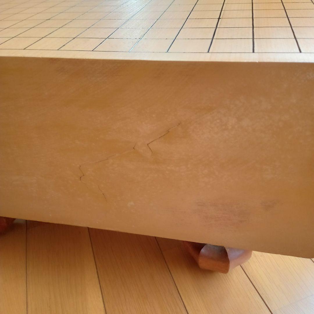 【 碁盤 脚付き へそ有り 碁石・碁筒セット 】