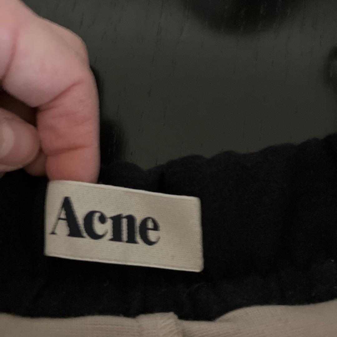 美品✨【Acne】フレアスカート ネイビー グレー ストライプ