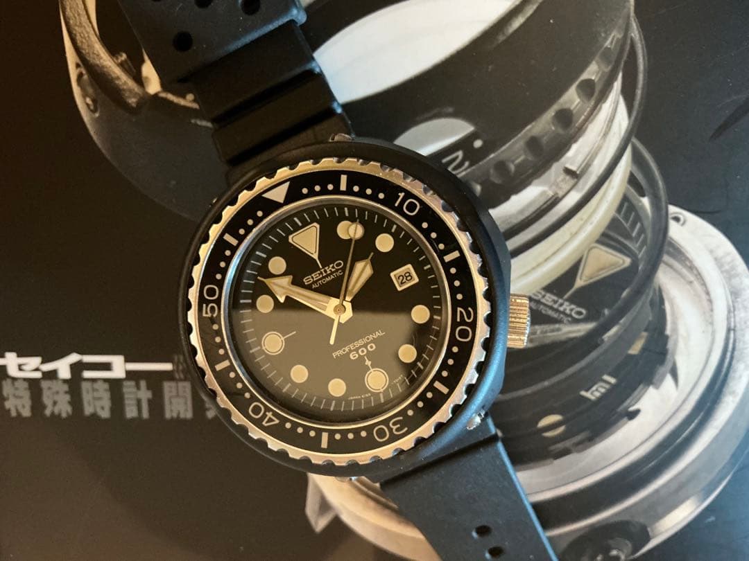 極上美品 セイコー ダイバー600m 6159-7010 日差＋2秒