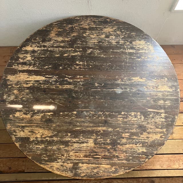 ヴィンテージ ダークブラウン 形 木製 座卓 ちゃぶ台 ローテーブル 古道具