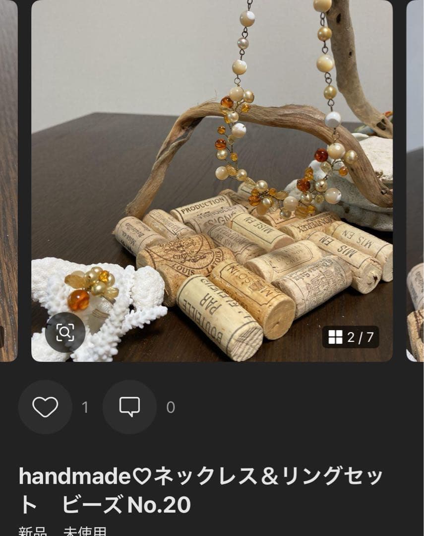 MIE様確認用 handmade ネックレス パール&ビーズ