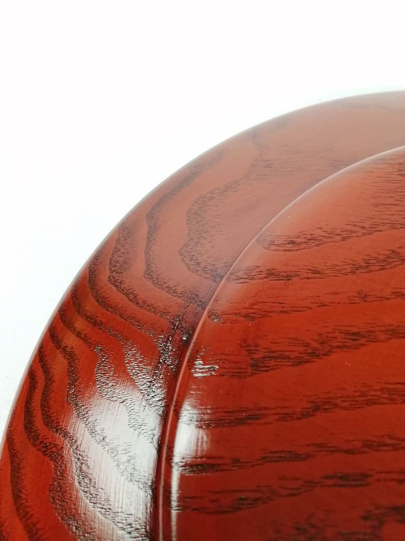 【茶事道】川端近左造　桐拭塗青海盆　干菓子　菓子盆166