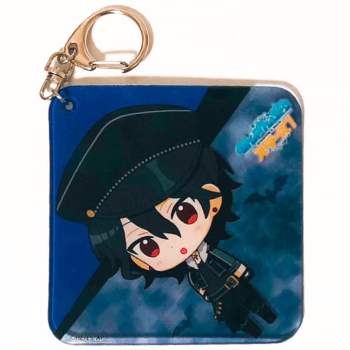 新品★あんスタ【朔間零＆大神晃牙】カラオケの鉄人★ふにふにコースター型ストラップ