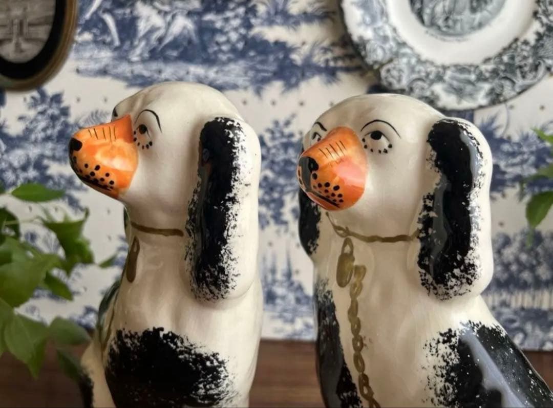 英国ヴィンテージ ♤ スタッフォードシャードッグ 22cm 英国